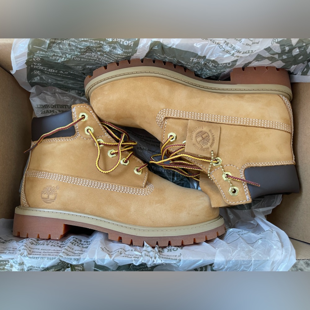 Little Kid's Timberland 6 In. Premium Boot Wheat - Size 2.5